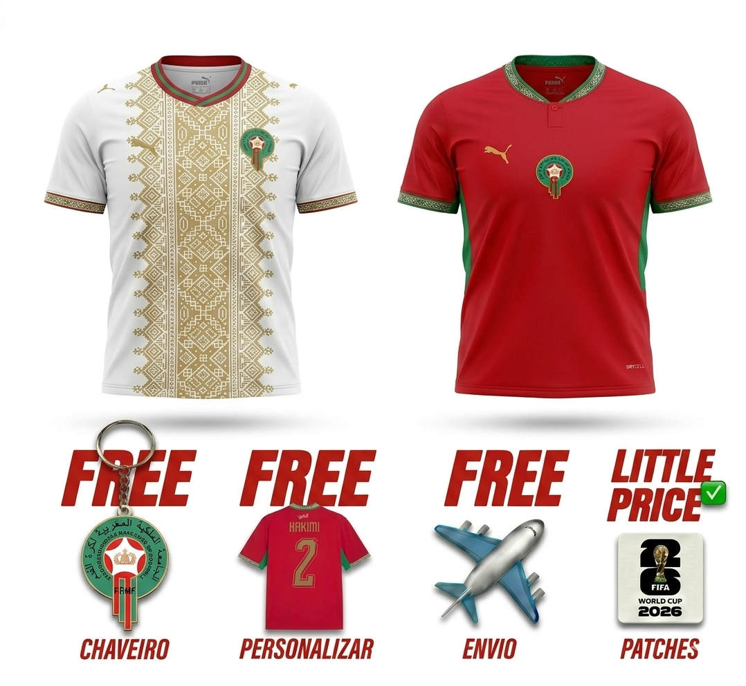 COMBO Morocco Home and Away World Cup 2026