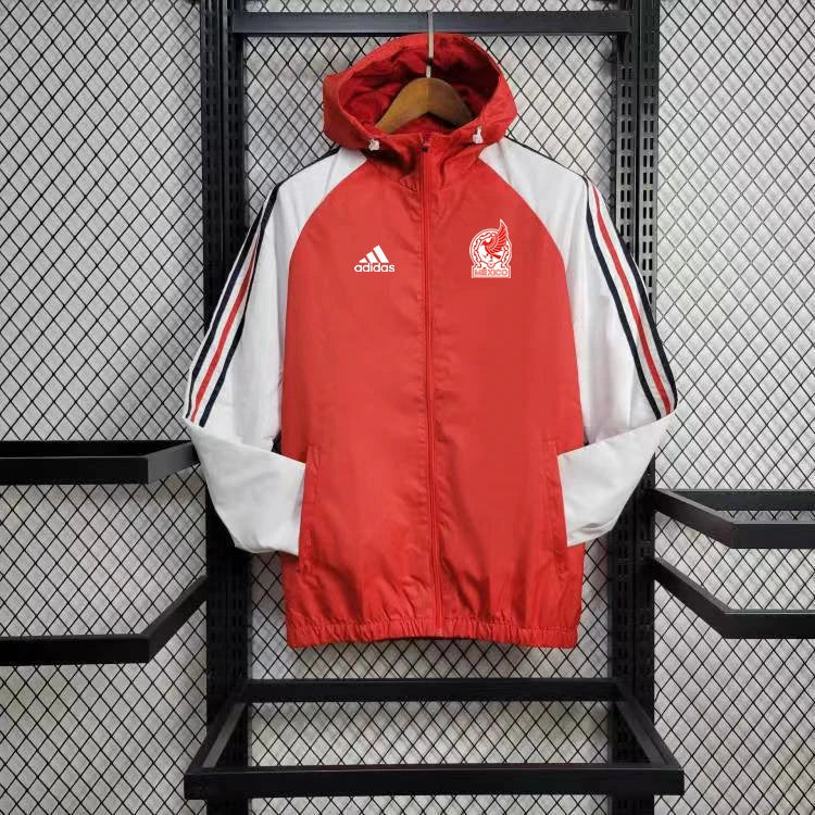 Windbreaker México 24/25 - Branco e Vermelho